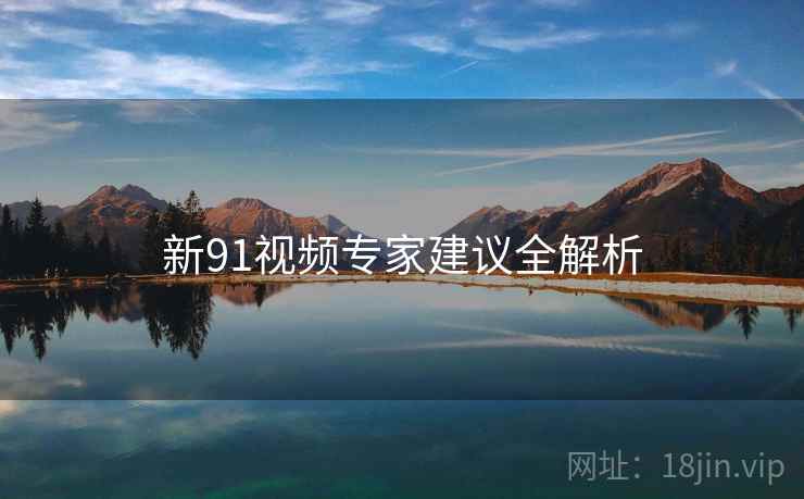 新91视频专家建议全解析