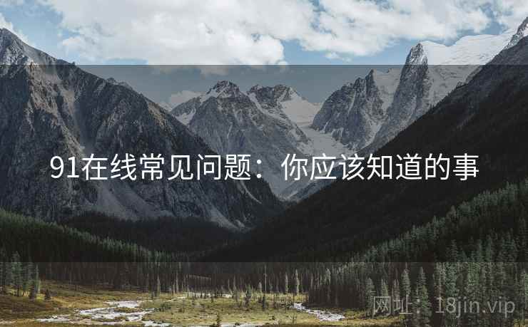 91在线常见问题：你应该知道的事