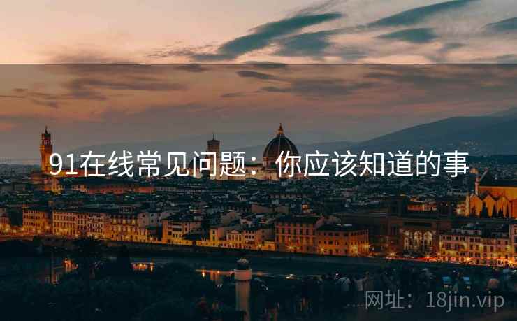 91在线常见问题：你应该知道的事