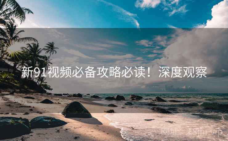 新91视频必备攻略必读！深度观察