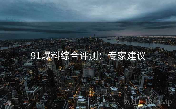 91爆料综合评测：专家建议