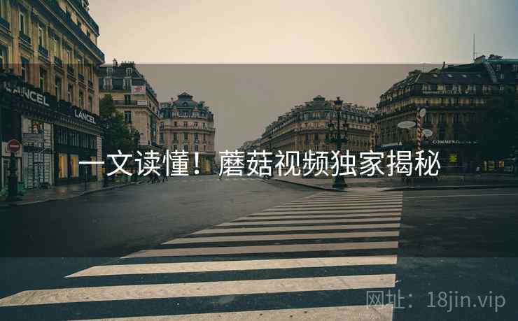 一文读懂！蘑菇视频独家揭秘