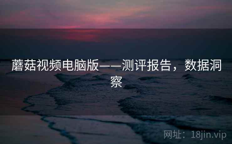 蘑菇视频电脑版——测评报告，数据洞察