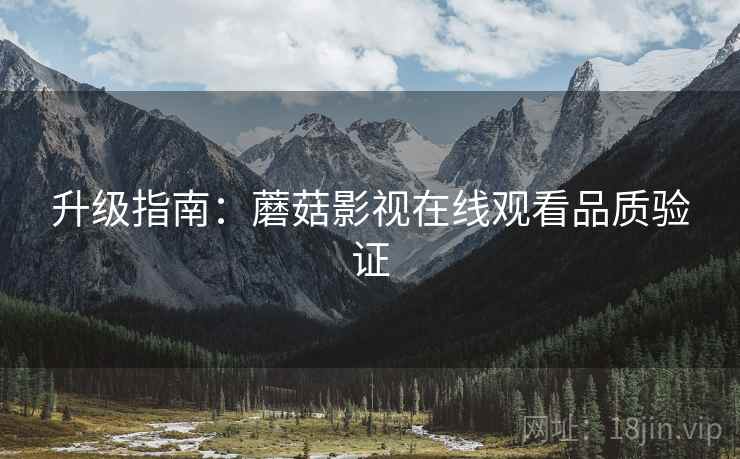 升级指南：蘑菇影视在线观看品质验证