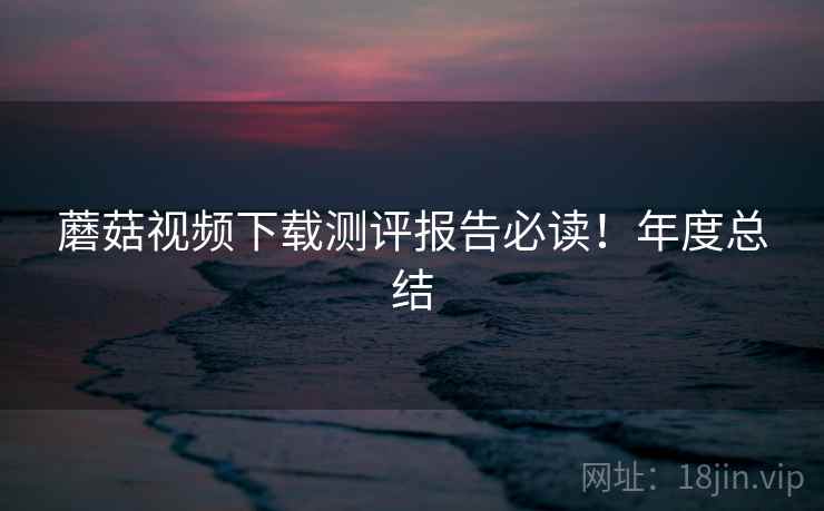 蘑菇视频下载测评报告必读！年度总结
