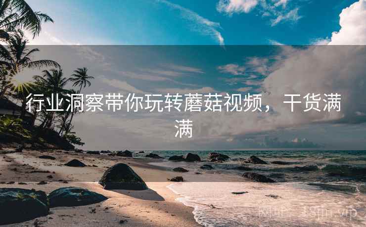 行业洞察带你玩转蘑菇视频，干货满满