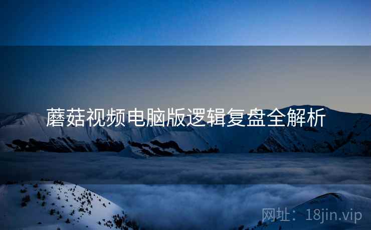 蘑菇视频电脑版逻辑复盘全解析